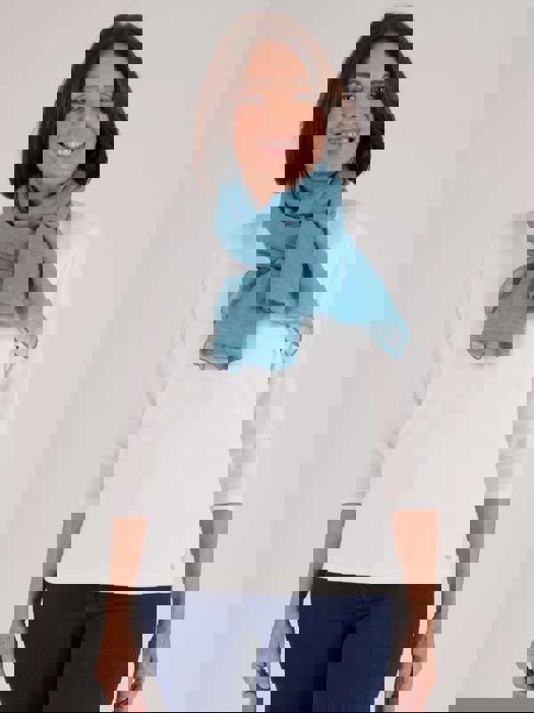 PennyPlain Textured Scarf - Sea Green