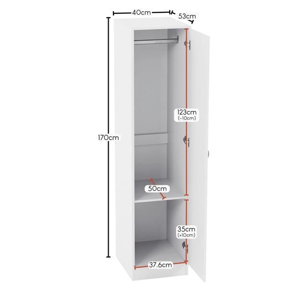 Vida Designs Riano 1 Door Wardrobe