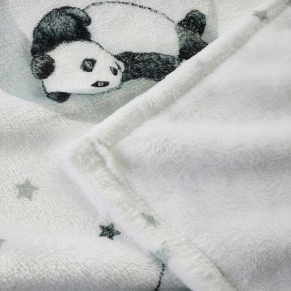 Sleepy Panda Fleece Blanket Throw - Happy Linen Company