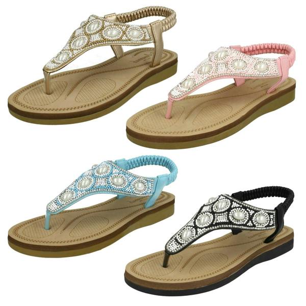 Savannah Ladies Savannah Pearl Toepost Sandals