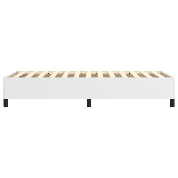 Berkfield Box Spring Bed Frame White 90x190 cm 3FT Single Faux Leather