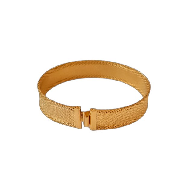 Gold Trip Vintage Argyle Mini Cuff Bracelet