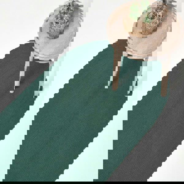 HOMESCAPES Handmade Woven Braided Rug