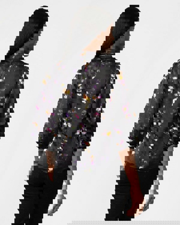 Ted Baker Niycole Womens High Neck Top With Balloon Sleeves