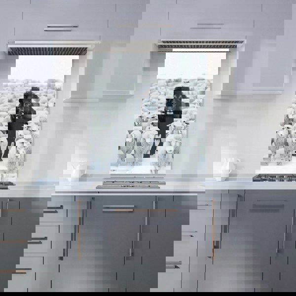 Warren Reed - Designer Lion Amidst the Flock Kitchen Splashback