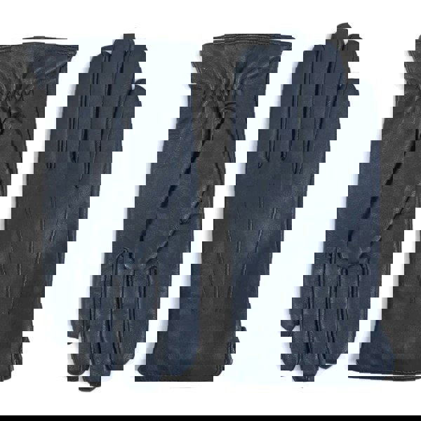 Infinity Leather Men's Leather Wool Lined Elastic Wrist Gloves