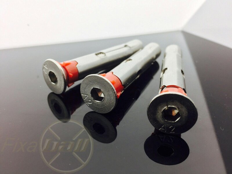 Fixaball Sleeve Anchors Countersunk A2 Stainless Steel 8mm 10mm 12mm