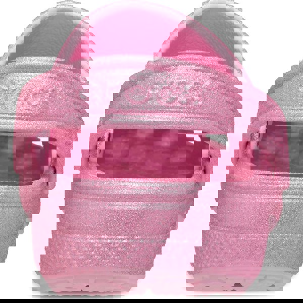 Crocs Classic Glitter Thermoplastic Pink Tweed Glitter Loafers