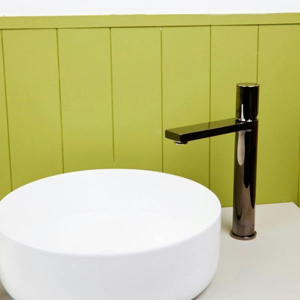 Flode Limingen | High Rise Mono Basin Mixer Tap | Polished Gun Metal