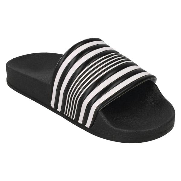 Spot On Boys Spot On Striped Slider Mules