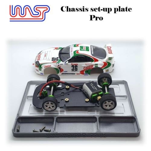 MCSlots Slot Car Chassis Set up Plate PRO 1:32 Scale New WASP