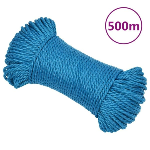 Berkfield Work Rope Blue 3 mm 500 m Polypropylene