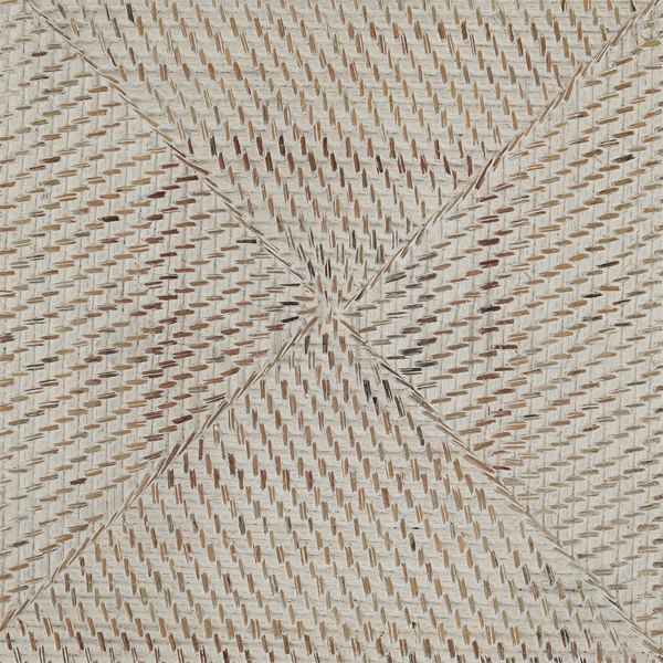 Close up of white-wash placemat