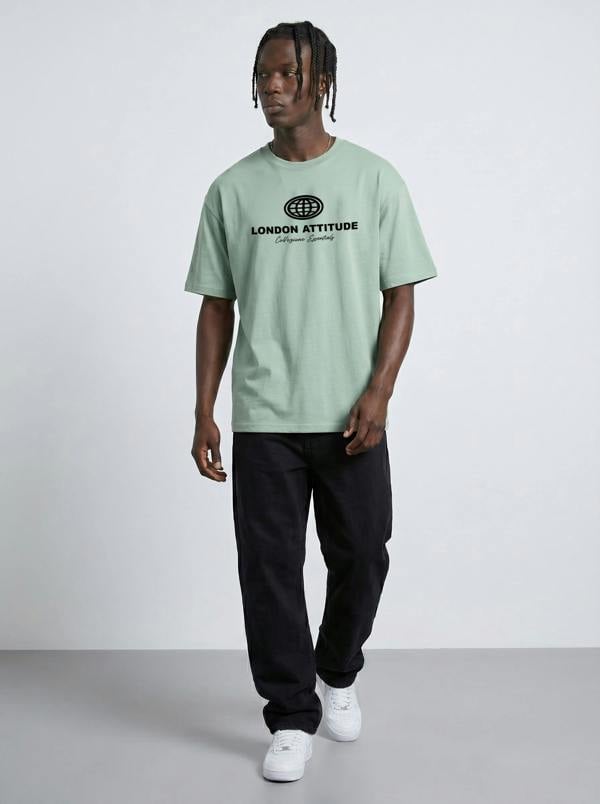 London Attitude Essential Globe Logo Premium Organic Cotton T-Shirt