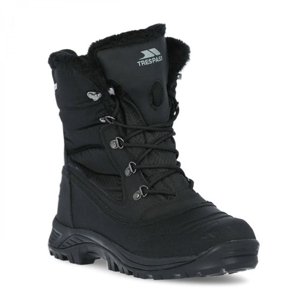 Trespass Men's Negev II Leather Snow Boots - Black