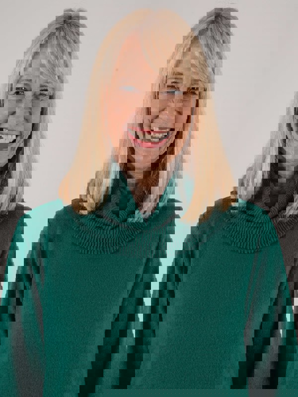 PennyPlain Rib Hem Cowl Tunic -  Dragonfly