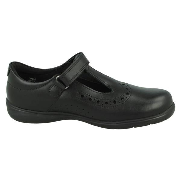 Start-rite Girls Start-Rite Diamond And Star Cut-Out T-Bar School Shoes Hope