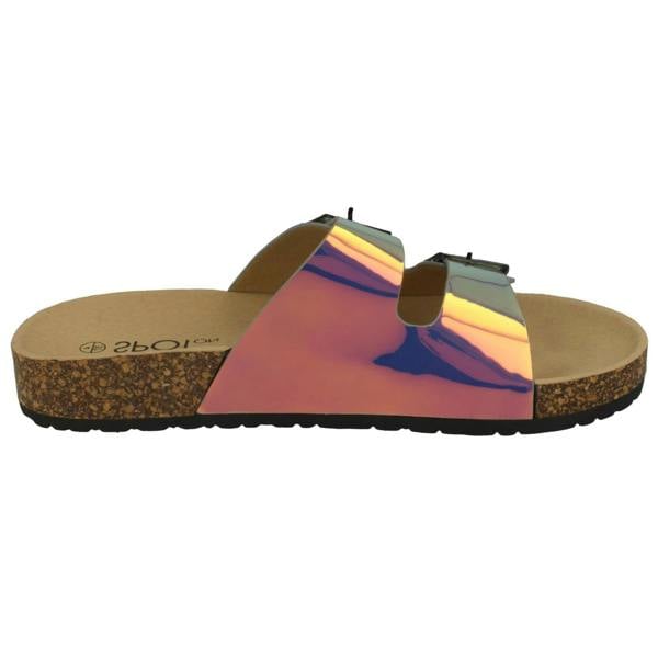 Spot On Ladies Spot On Holographic Sandals F00227