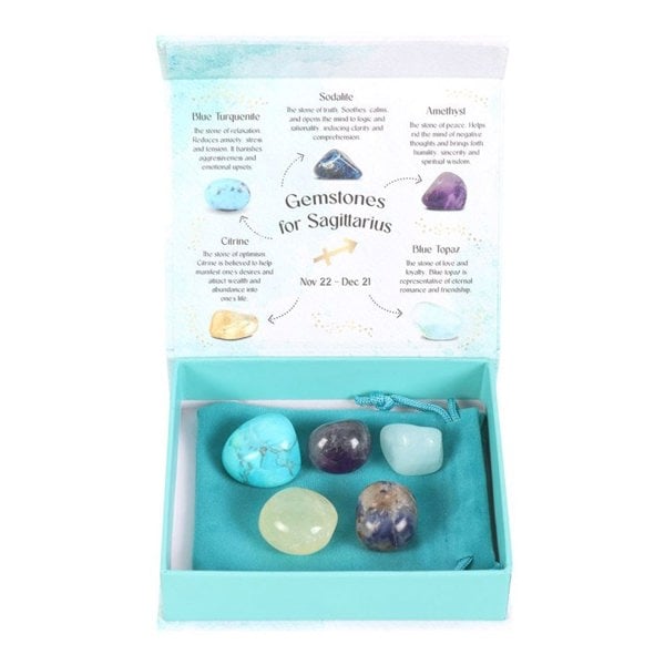 Serano Sagittarius Crystal Tumblestone Set