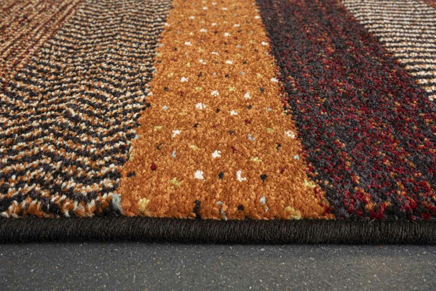 Woodstock Rug - Dark Multi Stripe