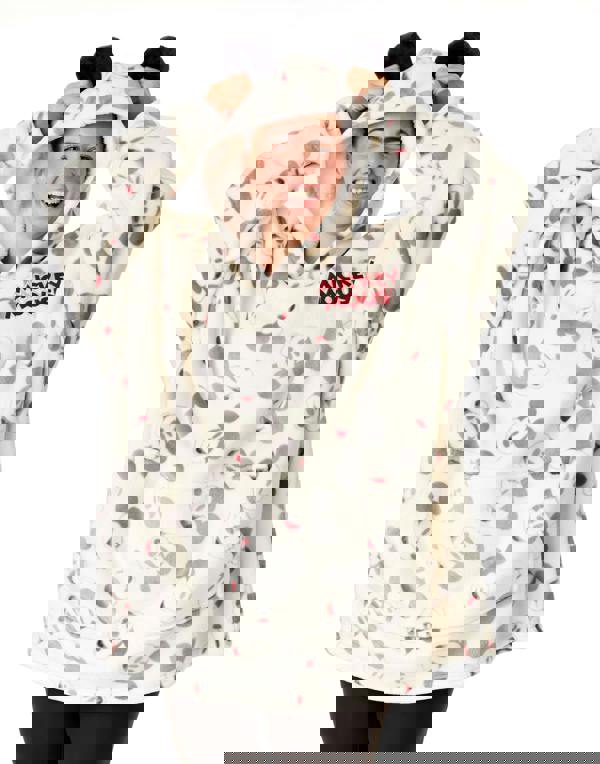 Disney Womens Beige Mickey Mouse Blanket Hoodie (One Size)