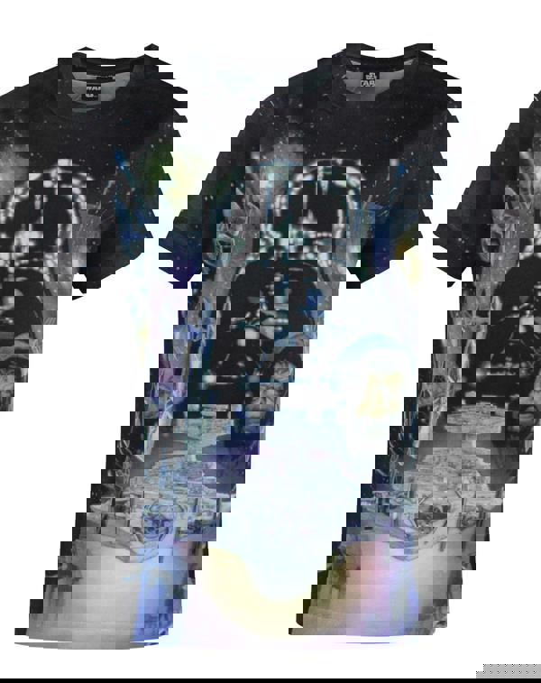 Star Wars Boys White Darth Vader, Yoda Short Sleeved T-Shirt