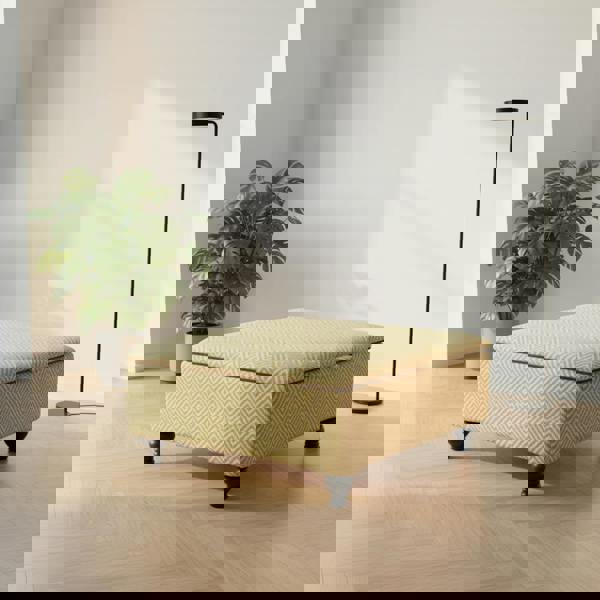 ISTOOLS Bespoke Upholstered Square Bench – Multi-Toned Designer Pattern, Deep Storage & Handcrafted UK Quality