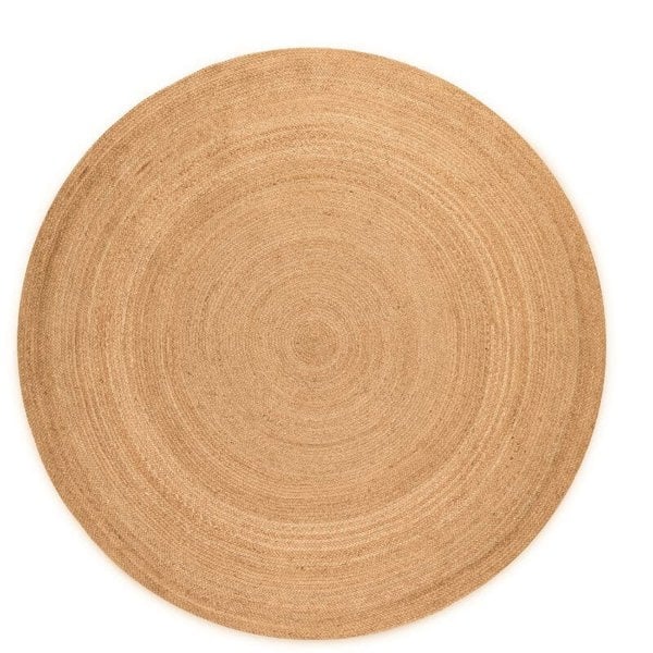 Jute Braided Round Rangpur Natural Rug
