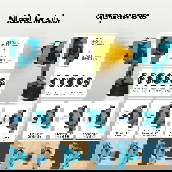 Traderight Cordless Paint Sprayer 18V Electric Spray Gun 1000ml HVLP 6 Nozzles