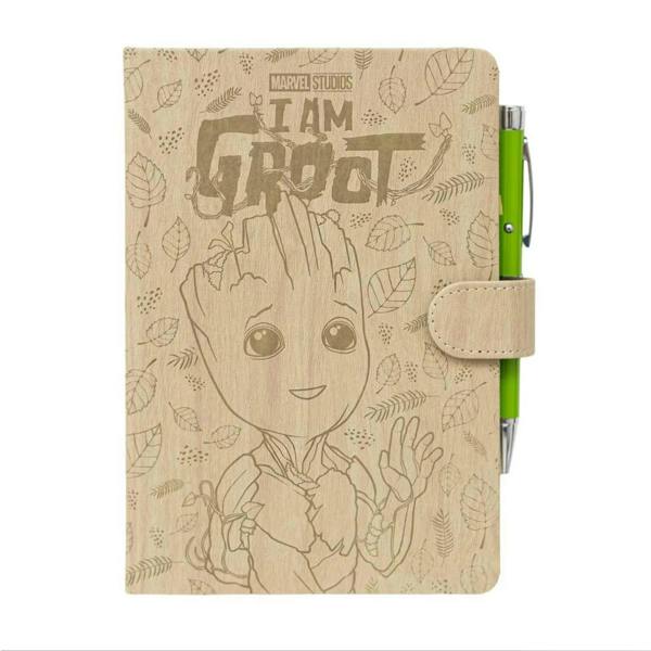 Marvel I Am Groot Premium A5 Notebook With Projector Pen Stationery Gift Set