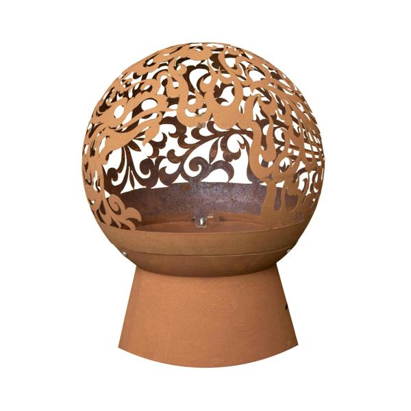 Samuel Alexander 57cm Steel Helios Fireglobe Outdoor Garden Fire Pit