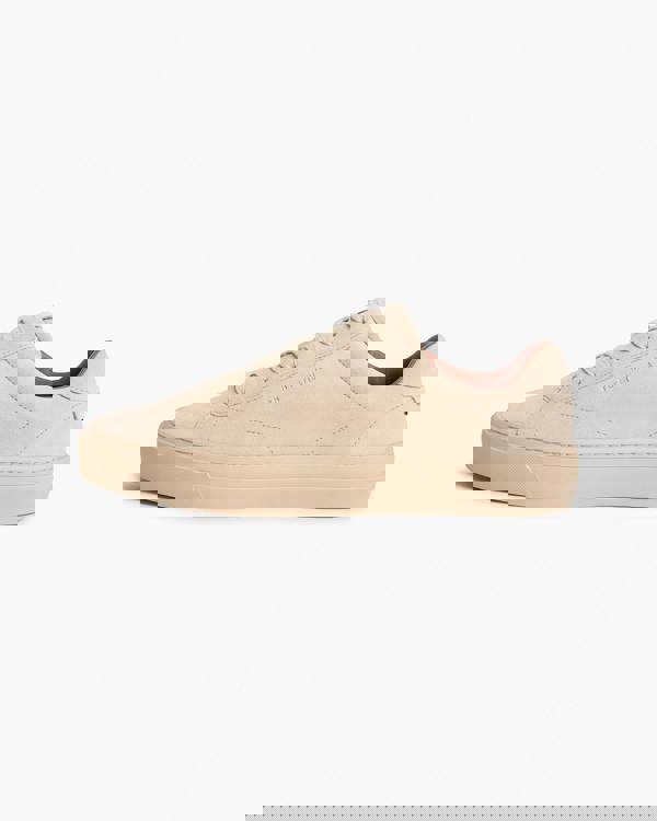 Tommy Hilfiger Park Premium Suede Mens Trainers - Sandalwood