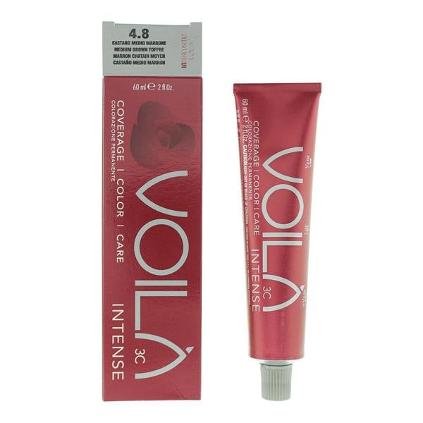 Intercosmo Voila 3C Hair Colour 60ml - 4.8 Medium Brown Toffee
