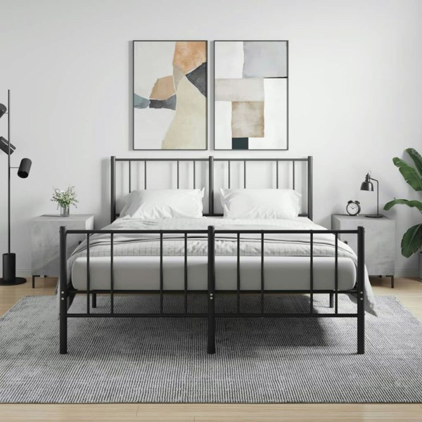 Berkfield Bedside Cabinets 2 pcs Concrete Grey 40x40x50 cm Engineered Wood