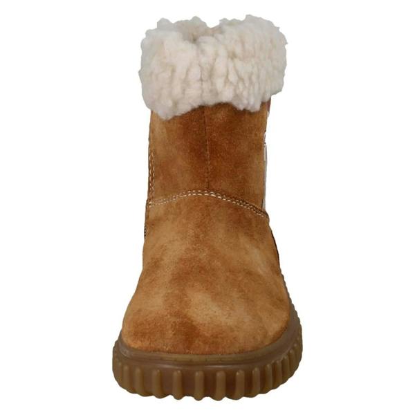 Clarks Girls Clarks Mid-Calf Bear Detail Fleece Collar Boots Cove Warm