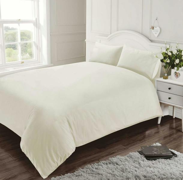 T-400 Cream Duvet Cover Set
