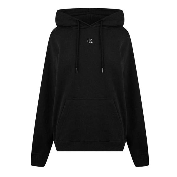 Calvin Klein Unisex Adult Jeans Relaxed Fit Hoodie - Black - 