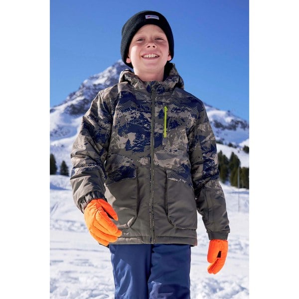 Mountain Warehouse Kids Cosmos Water Resistant Ski Jacket - Dark Green