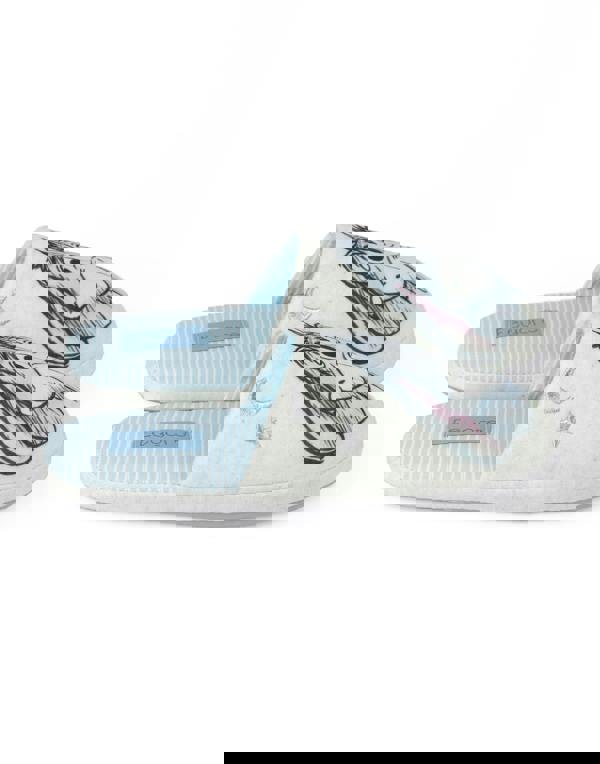 Disney Womens Grey Winnie The Pooh Mule Slippers