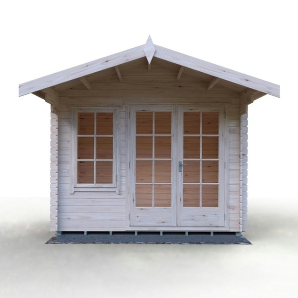Shire Glenmore 10Gx10 Log Cabin 28mm interlock cladding - Best Shed