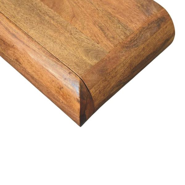 Artisan Furniture Solid Wood Solis Wall-Mounted Bedside, 1 Drawer, Brown