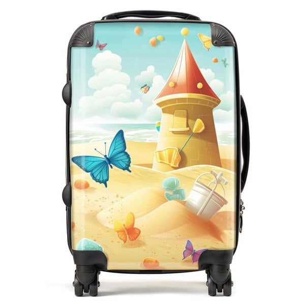 Warren Reed Butterflies On A Beach Holiday Suitcase