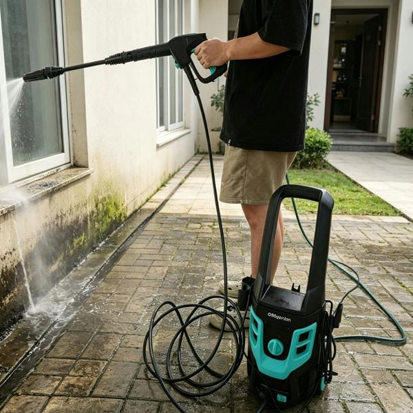 Gr8 Garden 1600W Pressure Washer 130 Bar Portable Jet Wash Patio Car Cleaner Complete Kit
