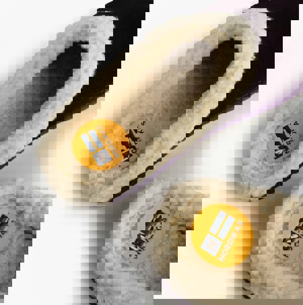 Nordikas 2087 Womens Suede Mule Slippers Purple