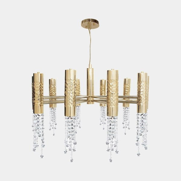 Castro Lighting Penthouse Asfour Gold Plated Ceiling Light