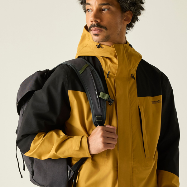 Regatta Mens Freesdale Waterproof Jacket - Wood Brown/Black
