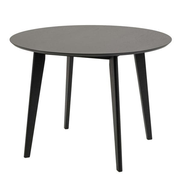 Furniture To Go Roxby Round Dining Table in Black 105x76cm
