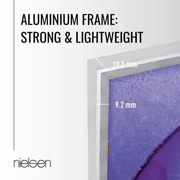 nielsen Atlanta Aluminium Picture Frame - Frosted Silver