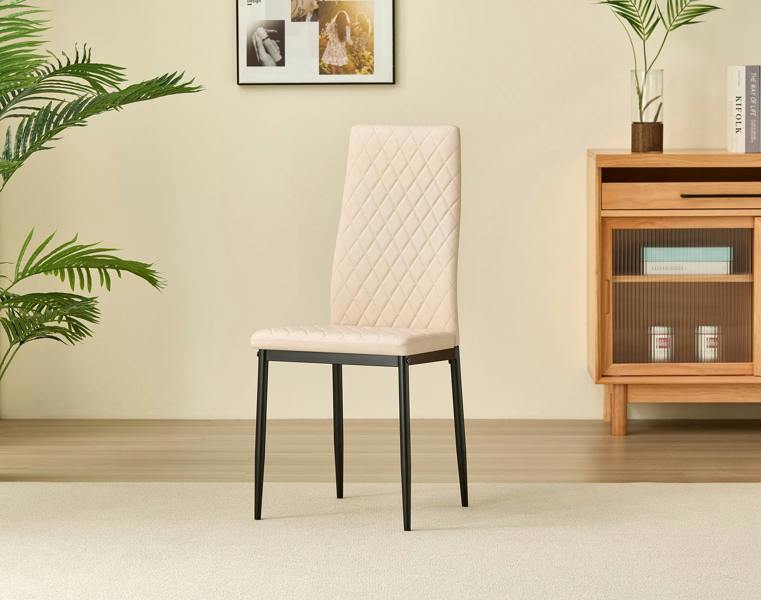 Emily Leather Comfort Dining Chairs - Set of 4 - Madefor.Living