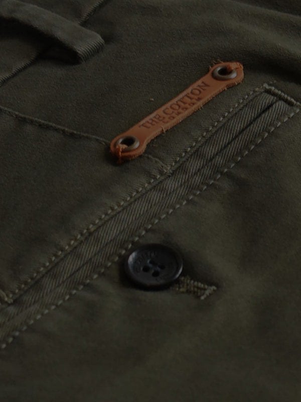 The Cotton® tab above pocket